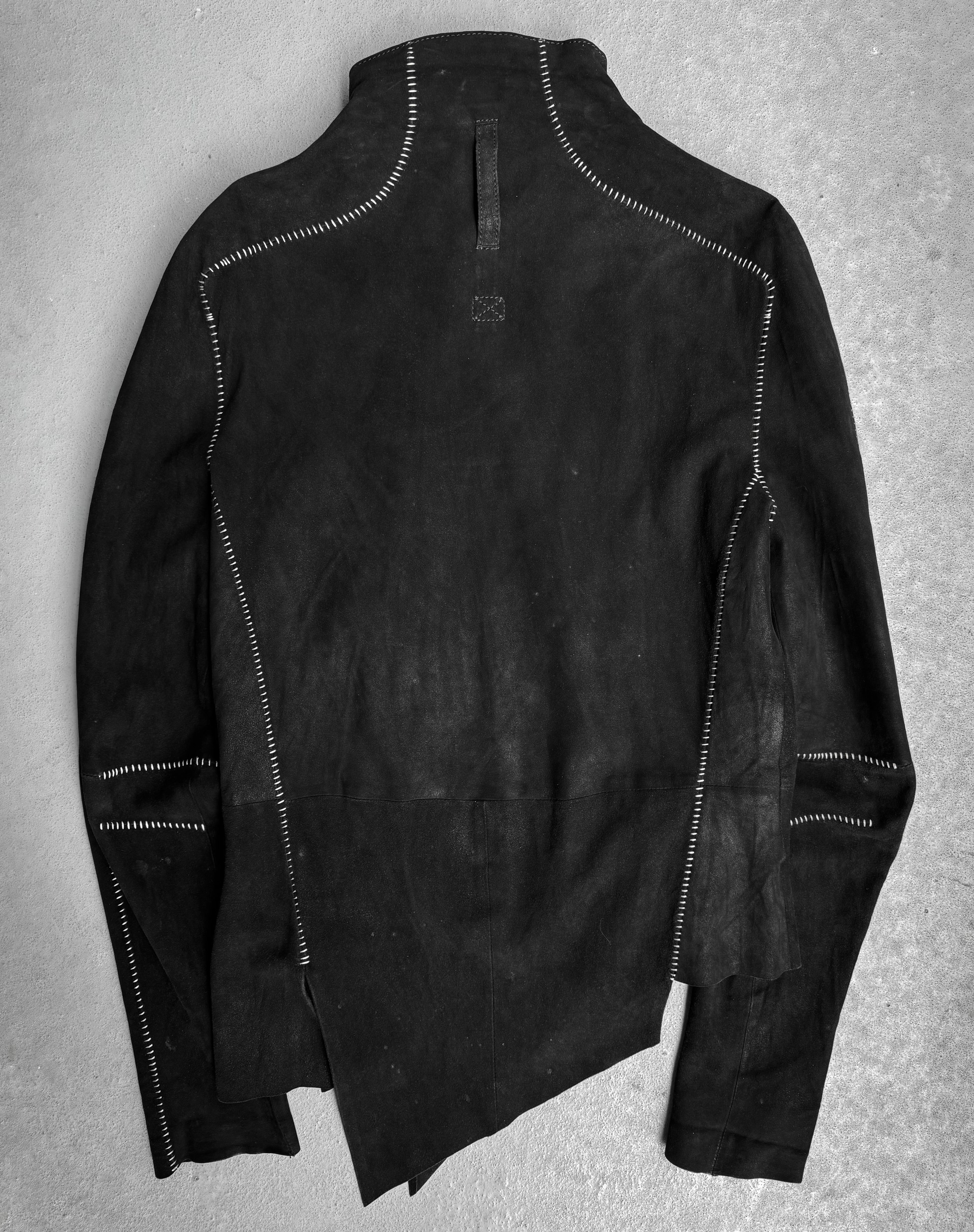 BARBARA I GONGINI SS17 Overlock Stitch Goatskin Suede