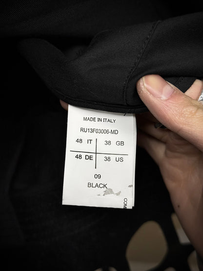Rick Owens SS14 "VICIOUS" Faux Leather Cut-Out Cotton Trench Coat