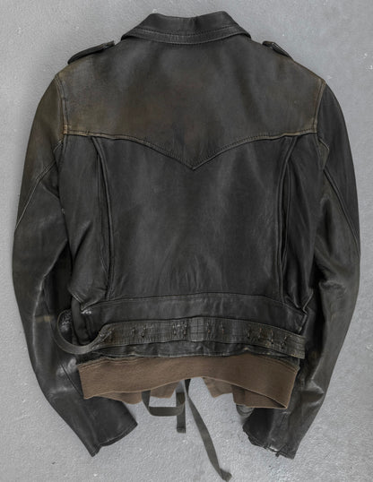 MiharaYasuhiro AW05 Reconstructed Multi-zip Sheepskin Leather Jacket