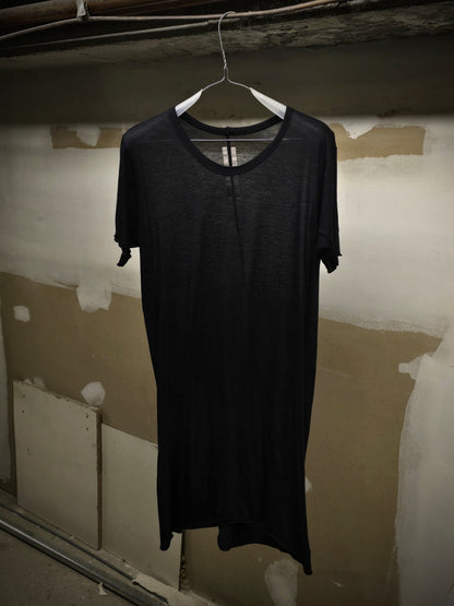 Rick Owens AW16 "MASTODON" Black Sheer Longline Level T-shirt | Archive Fashion Toronto