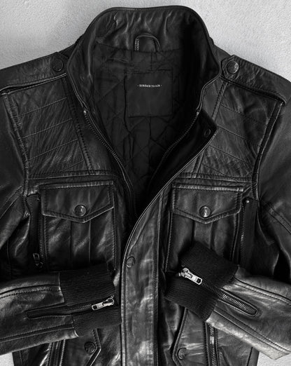 Surface To Air SS13 “Outsider” Multi-pockets Lambskin Leather Jacket