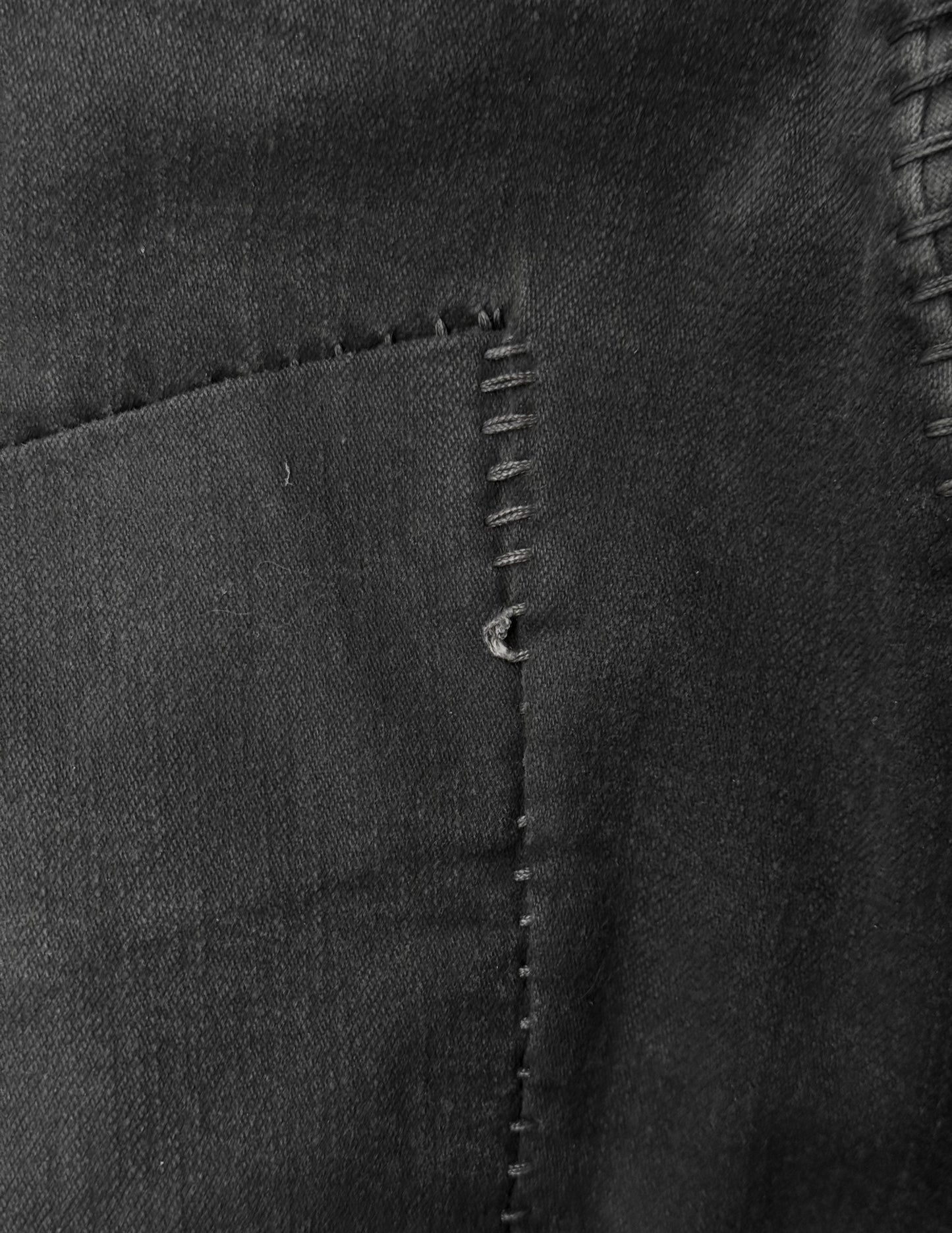 Boris Bidjan Saberi AW21 ‘P13-HS-TF FKU10001’ Dark Grey Stone Dyed Hand Stitch Denim