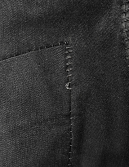 Boris Bidjan Saberi AW21 ‘P13-HS-TF FKU10001’ Dark Grey Stone Dyed Hand Stitch Denim