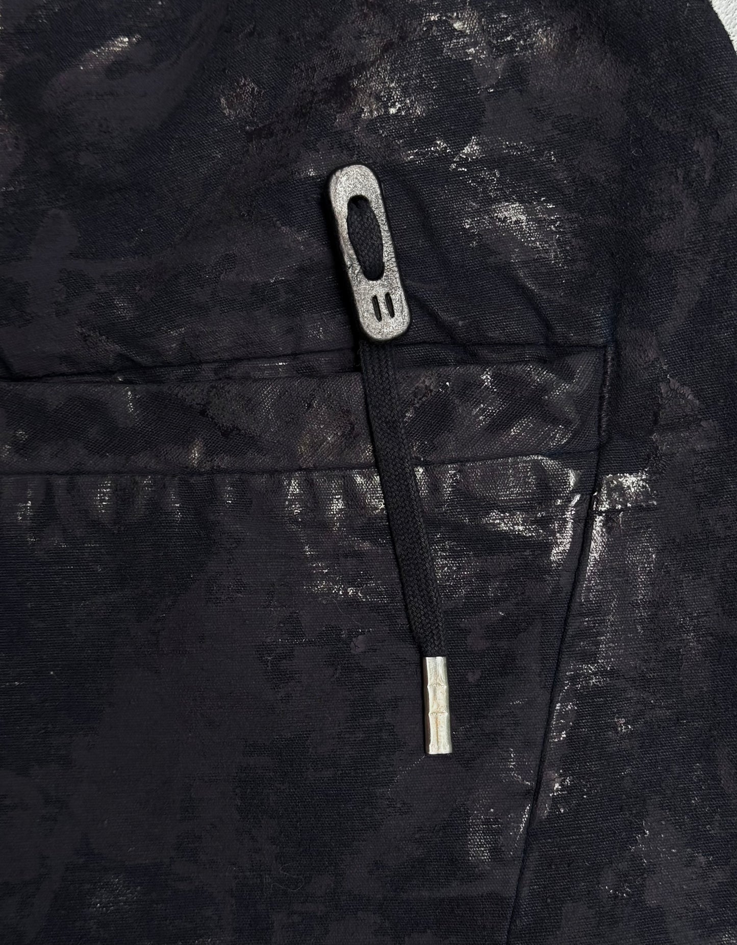 Boris Bidjan Saberi SS16 'P2 F140IK' Vinyl Processed Zipper Seam Drop-crotch Shorts