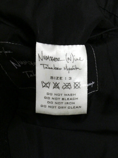 Number (N)ine AW05 "The High Streets" Hybrid Wool Sheep Leather Cargo Blazer
