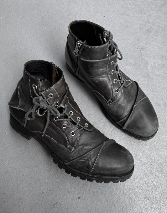 MiharaYasuhiro Post 2015’s Twisted Leather Hiking Derbies