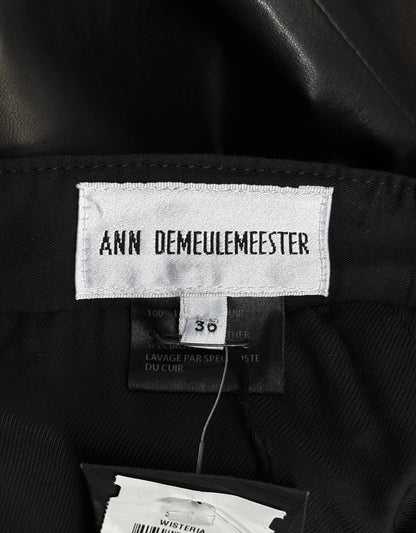 Ann Demeulemeester AW08 Lambskin Leather Bootcut Flare Pants