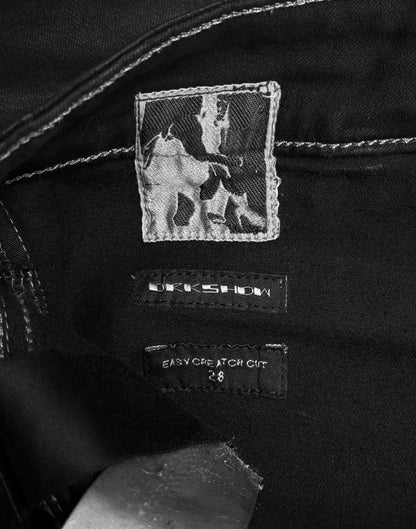 Rick Owens DRKSHDW SS21 "PHLEGETHON" Waxed Easy Creatch Skinny Denim