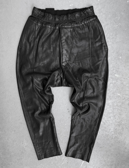 Julius_7 SS16 "Angel_s;" Coated Cotton Sweatpants