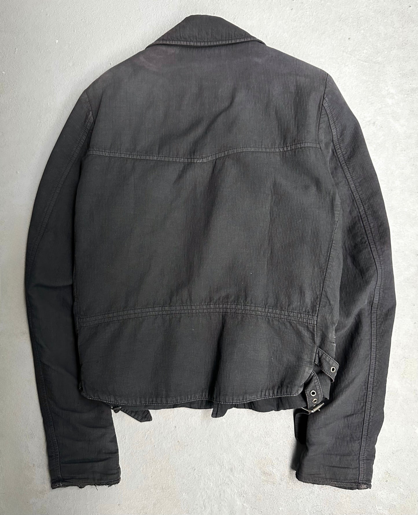 RAF by Raf Simons SS06 Faded Seersucker Rider Jacket