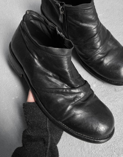 10sei0otto Folded Horse Leather Side-zip Derbies