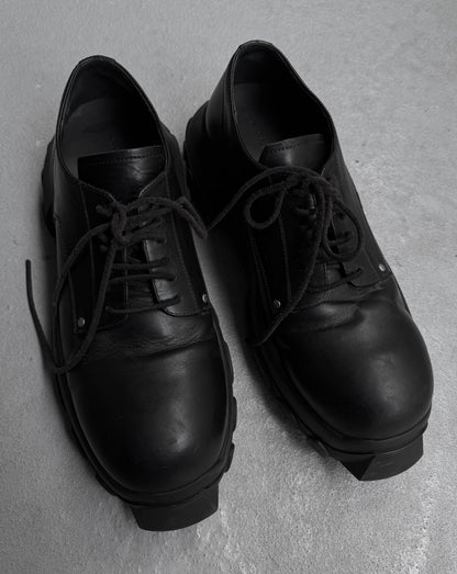 Rick Owens SS24 “LIDO” Bozo Tractor Leather Derbies