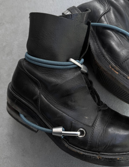 Dirk Bikkembergs AW96 Bungee Metal Heel Leather Boots