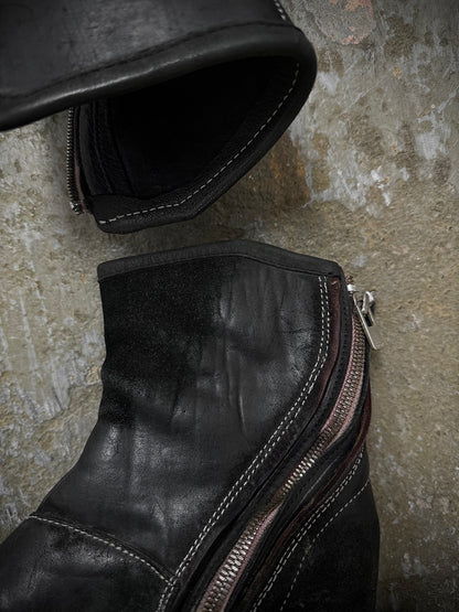 Carol Christian Poell 'AM/2601 CUBS-PTC/10' Object-dyed Horse Culatta Leather Tornado Boots detail | DRIEW GARMENTS