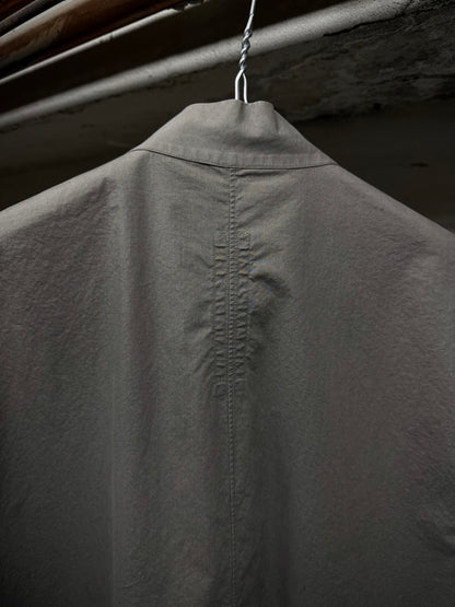Rick Owens AW17 “GLITTER” DARK DUST Mandarin Button-up Short Sleeve Shirt detail | DRIEW GARMENTS