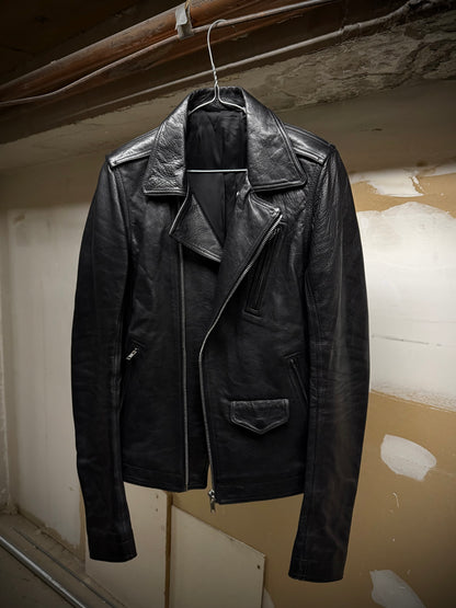 Rick Owens SS17 "WALRUS" Stooges Calf Leather Rider Jacket detail | DRIEW GARMENTS