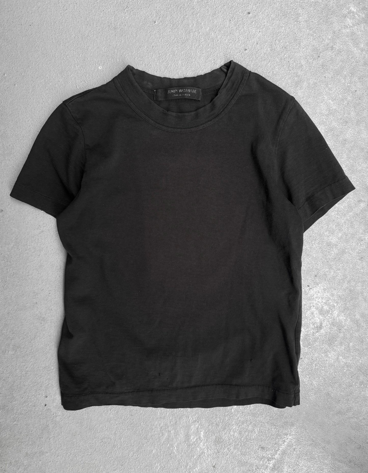 Junya Watanabe Early 00s Washed Black Crewneck T-shirt