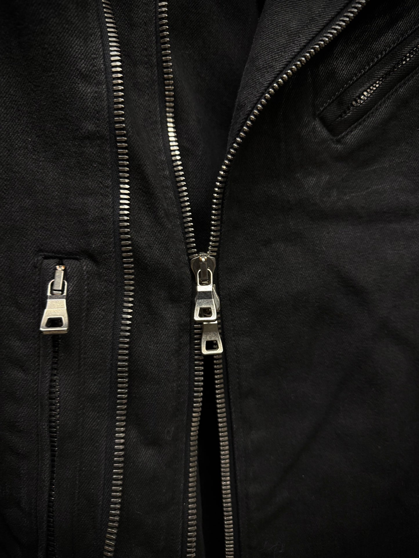 BALMAIN by Olivier Rousteing SS15 Waxed Denim Perfecto Rider Jacket