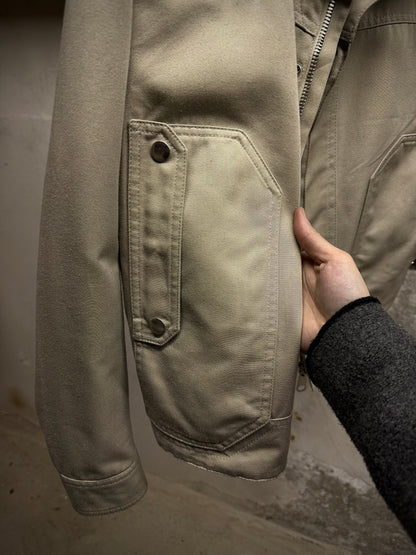 DIOR HOMME by Kris Van Assche SS08 Beige Cropped Utility Jacket detail | DRIEW GARMENTS