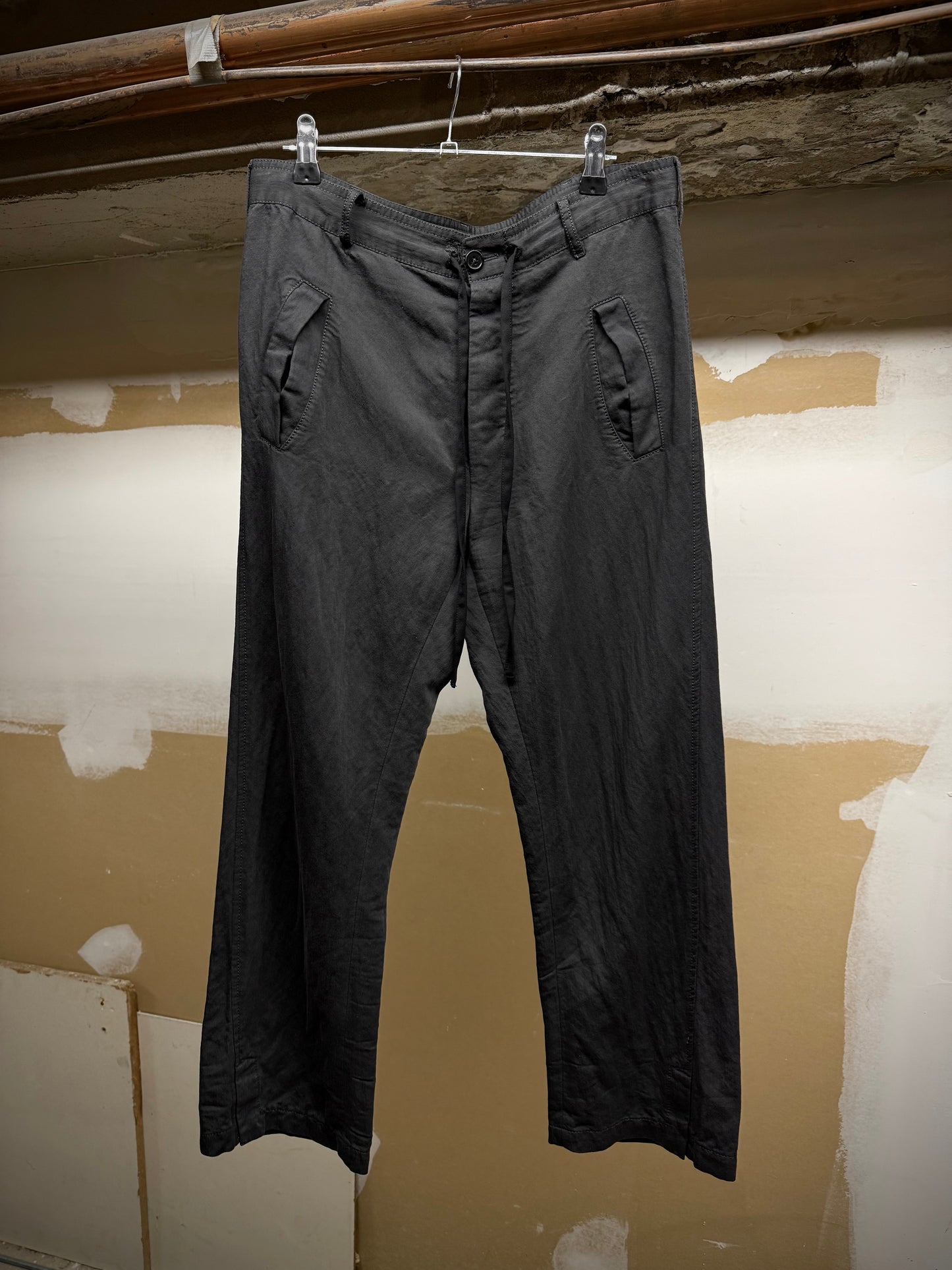 Ann Demeulemeester Early 00s Drawstring Cropped Riding Pants
