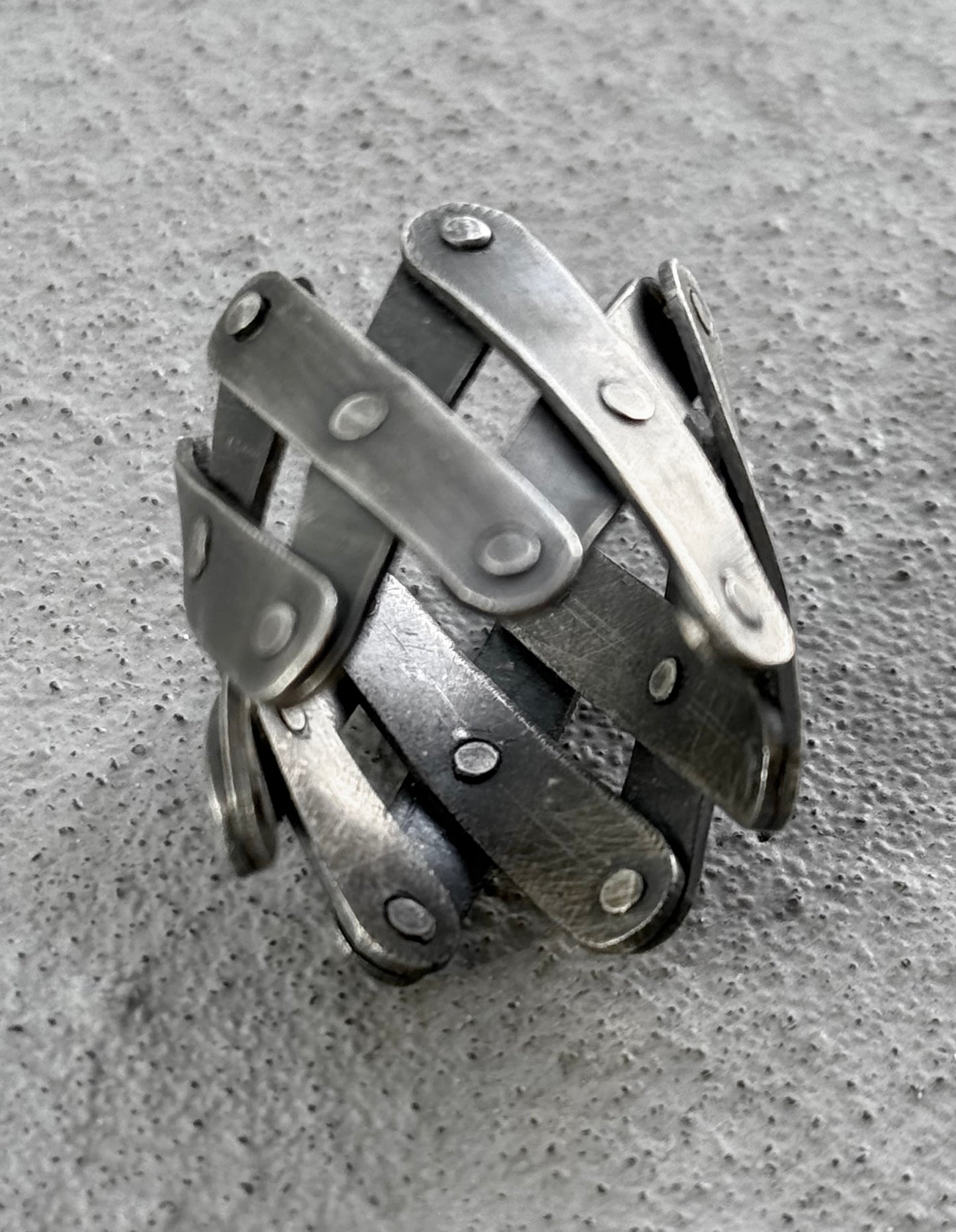 Carol Christian Poell 'MM/2408' Pantograph Adjustable Silver Ring