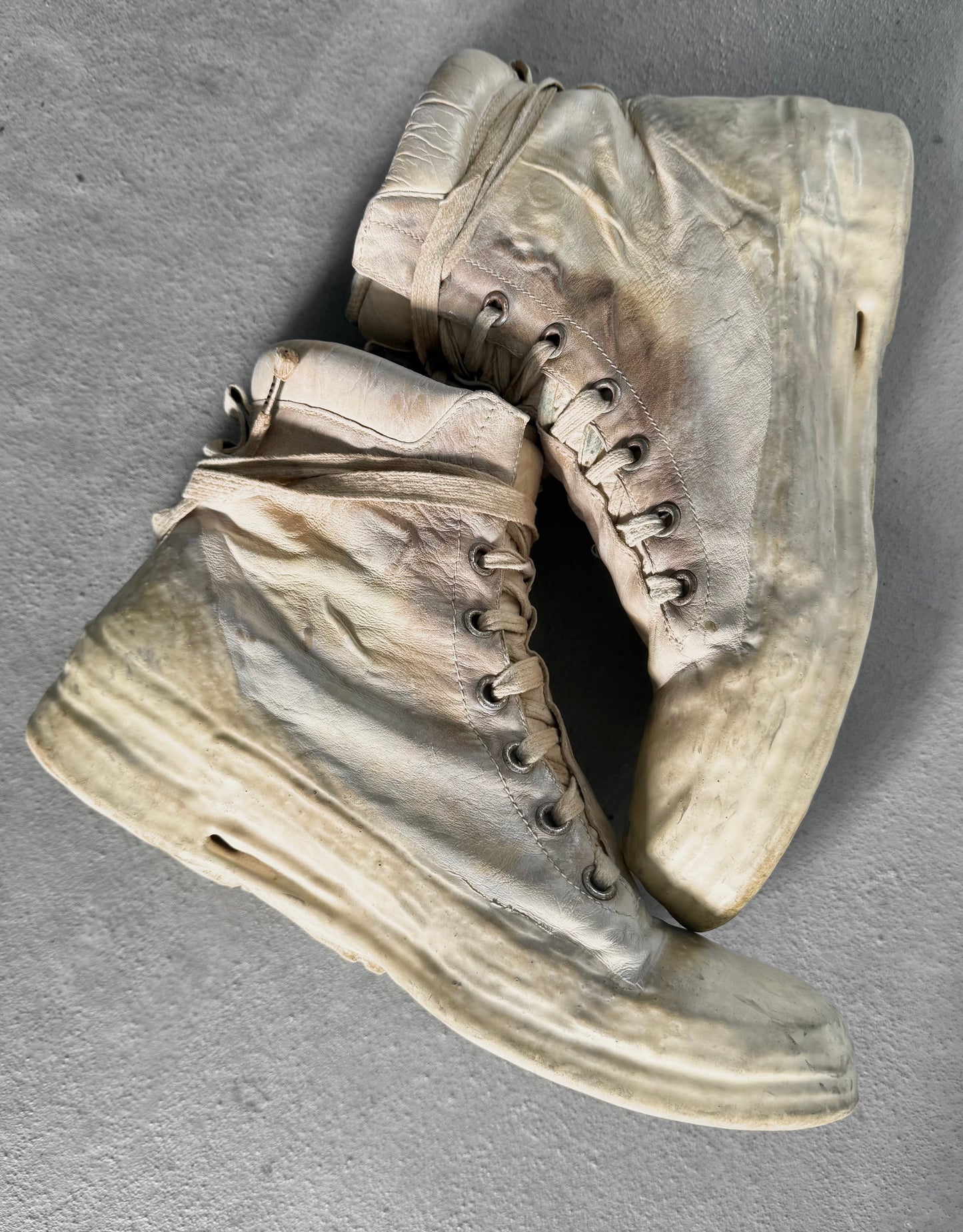 Carol Christian Poell ‘AM/2524 ROOMS-PTC/01’ Object-dyed Kangaroo Leather Drip Sneakers