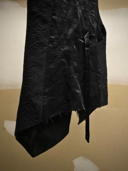 IfSixWasNine Early 00s 'NO. SLIPVEST SPIDER 0826F' Asymmetric Wool Jacquard Vest