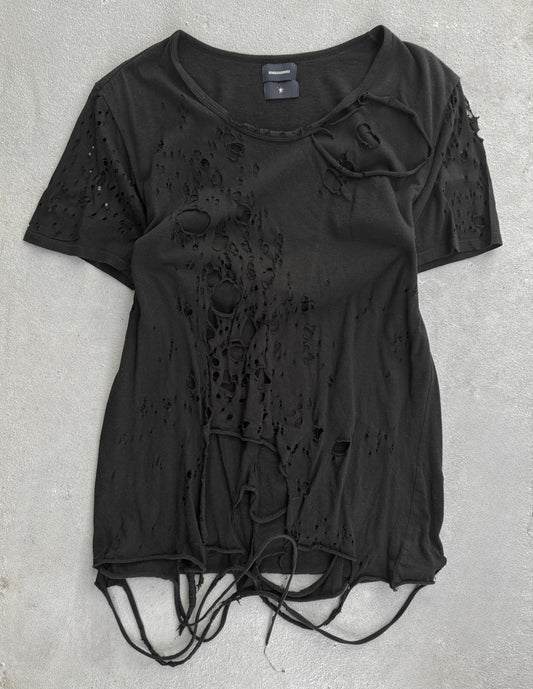 MiharaYasuhiro Early 00s Shotgun Distressed Double Layer T-shirt