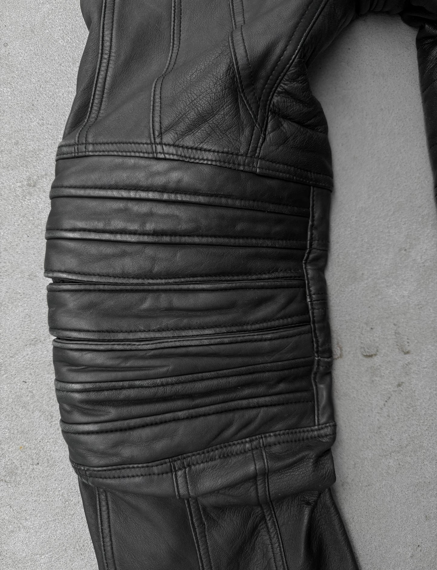 Yasuyuki Ishii Early 00s Padded Biker Sheepskin Leather Pants