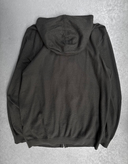 Rick Owens SS15 “FAUN” Dark Dust Cashmere Zip-up Hoodie