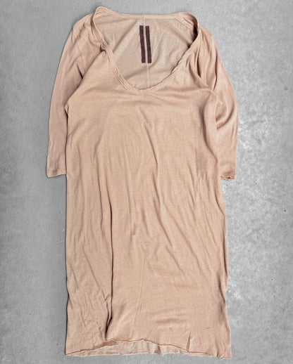 Rick Owens SS13 “ISLANDS” Asymmetrical Flesh Raglan T-shirt
