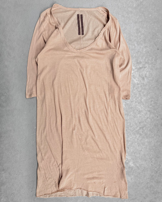 Rick Owens SS13 “ISLANDS” Asymmetrical Flesh Raglan T-shirt
