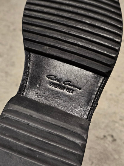 Rick Owens SS17 "WALRUS" Goodyear Flex Reverse Cow Leather Creeper Boots
