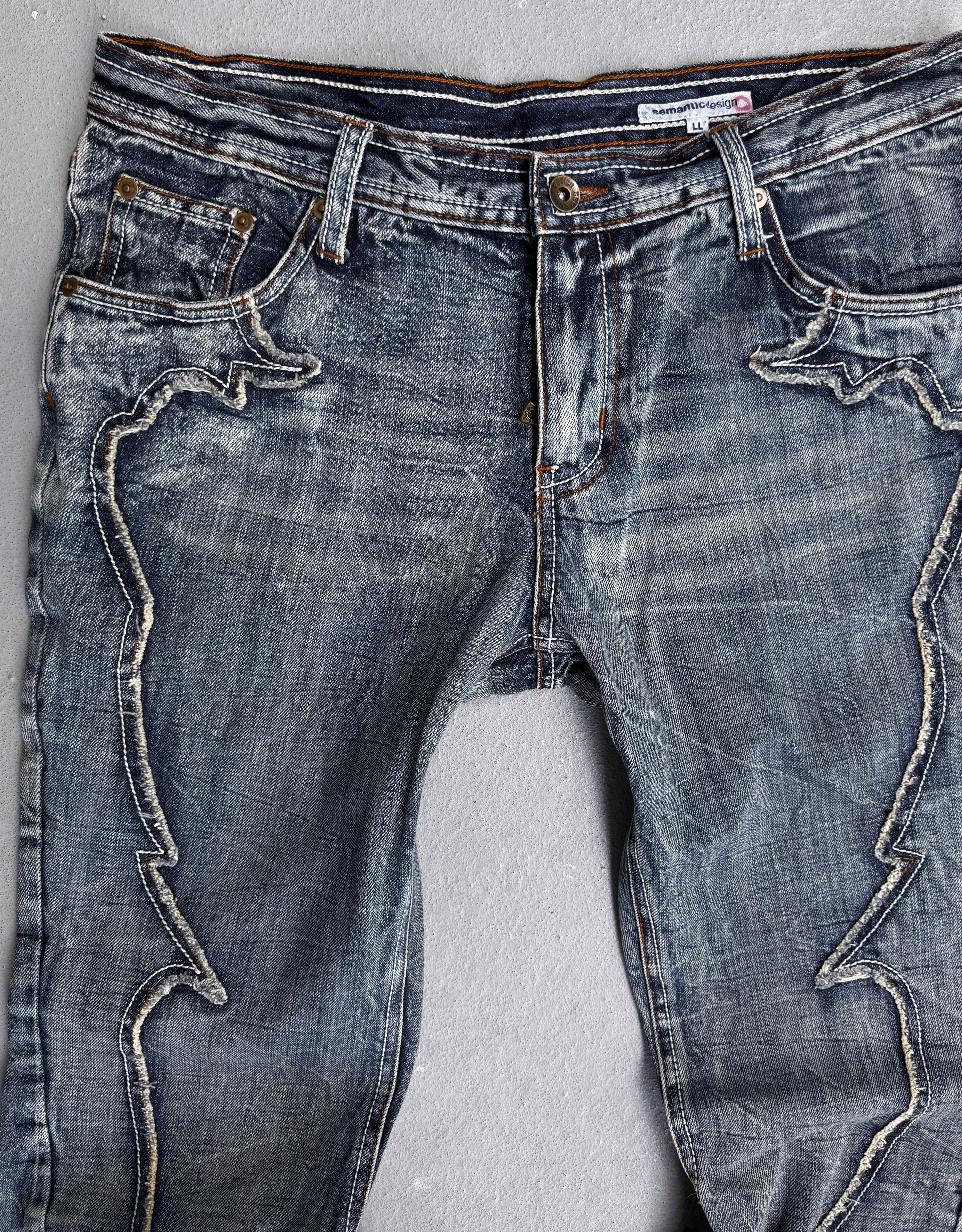 SemanticDesign Early 00s Slashed Bootcut Flare Denim – DRIEW
