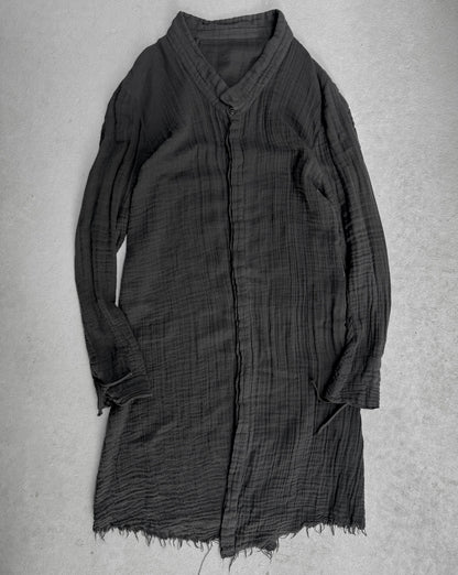 Boris Bidjan Saberi AW11-12 "BLOOD" Distressed Frayed Hem Shirt