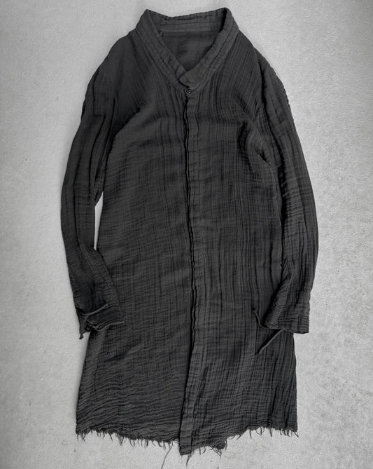 Boris Bidjan Saberi AW11-12 "BLOOD" Distressed Frayed Hem Shirt