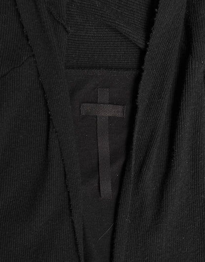L.G.B Early 00s Back Cross Ribbed Cotton Cardigan