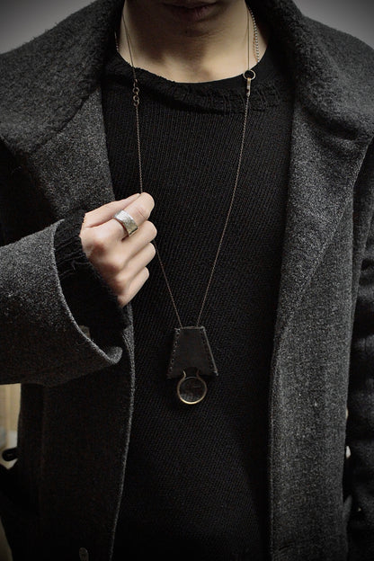 DEVOA x ï o l o m 'DH-KPTB' Brass Chain GUIDI Calf Leather Glass Loupe