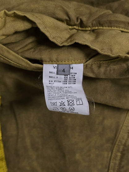 The Viridi-Anne SS22 Mustard Yellow Cargo Utility Jogger Pants