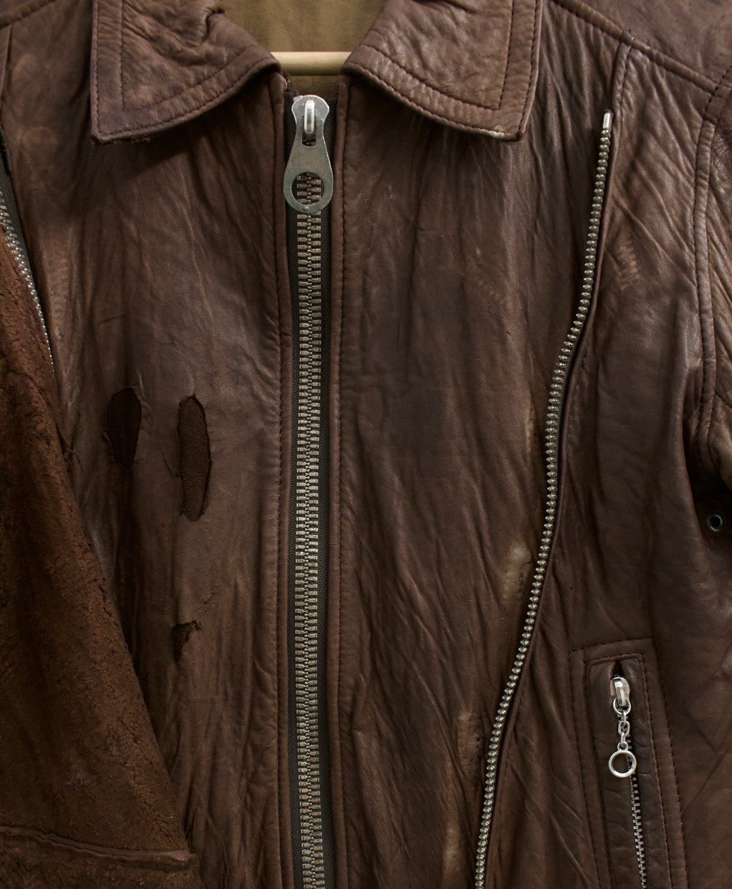 MiharaYasuhiro AW03 Distressed Sheepskin Leather Jacket