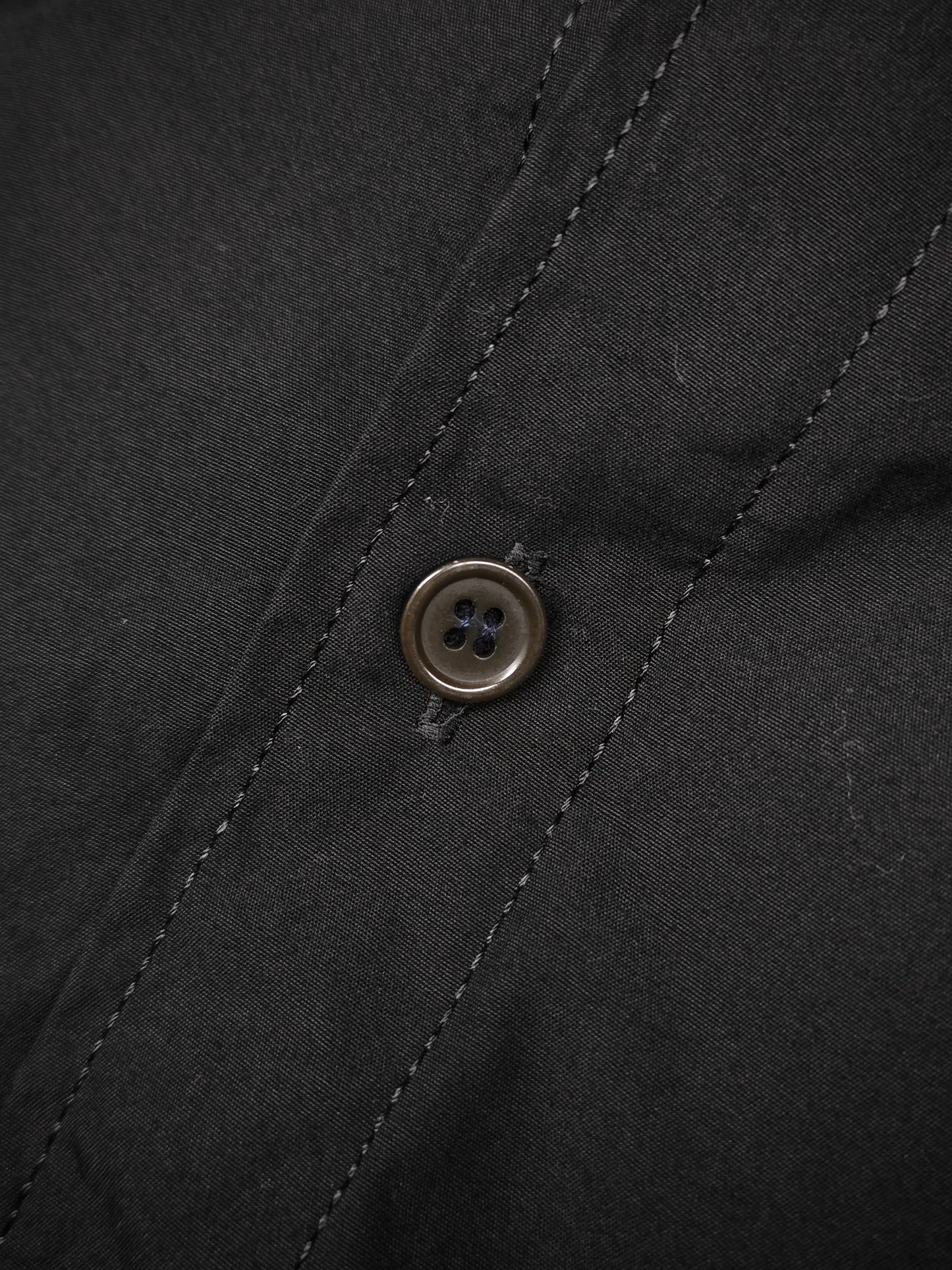 Yohji Yamamoto POUR HOMME SS25 Classic Oversized Shirt detail | DRIEW GARMENTS