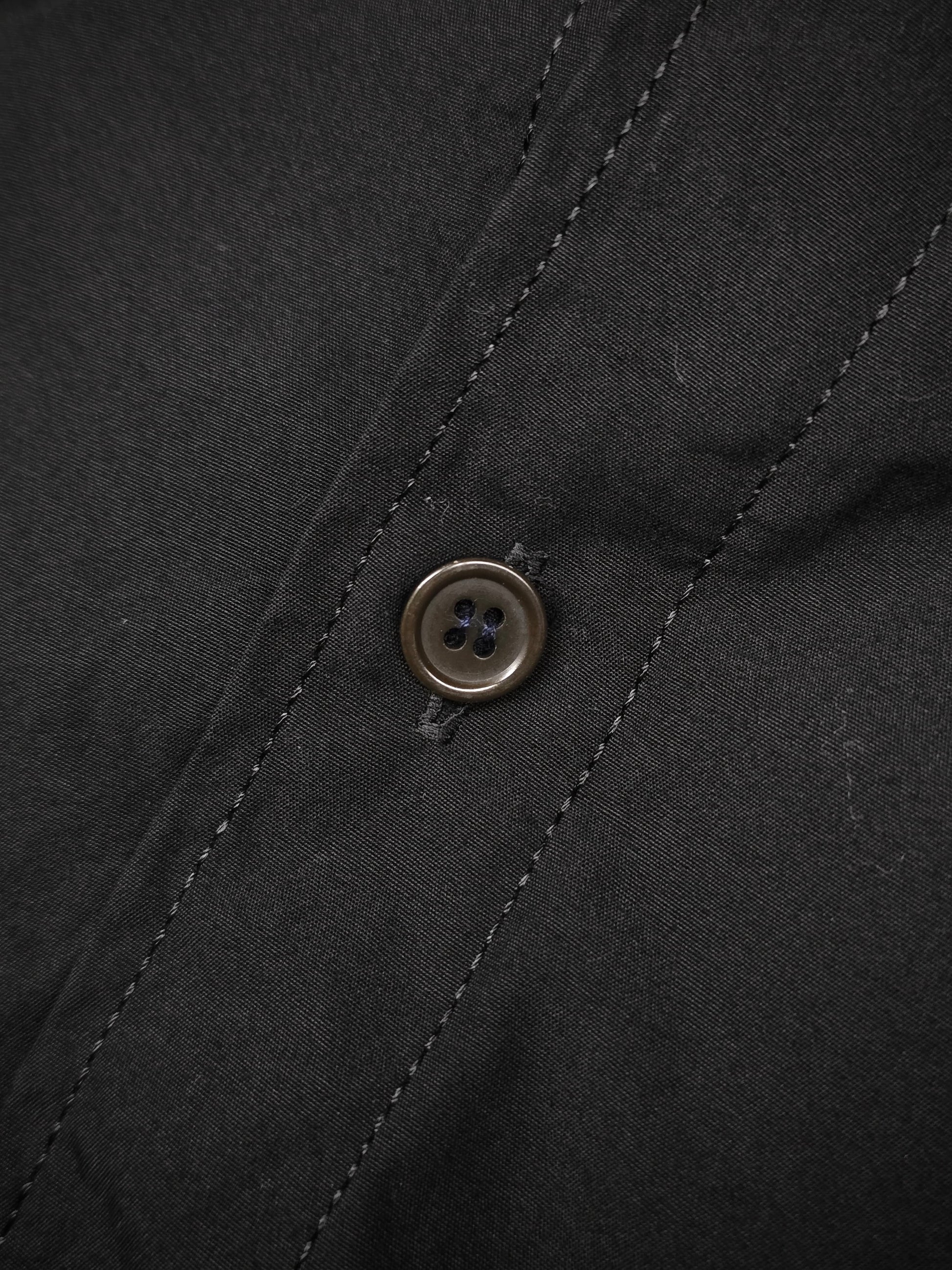 Yohji Yamamoto POUR HOMME SS25 Classic Oversized Shirt detail | DRIEW GARMENTS