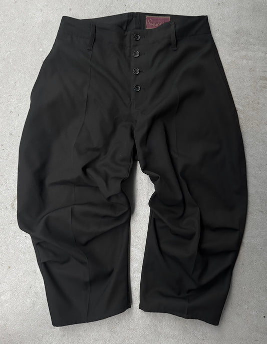 Chistopher Nemeth 'NO.102D' 3D Pleated Knee Wool Crop Pants