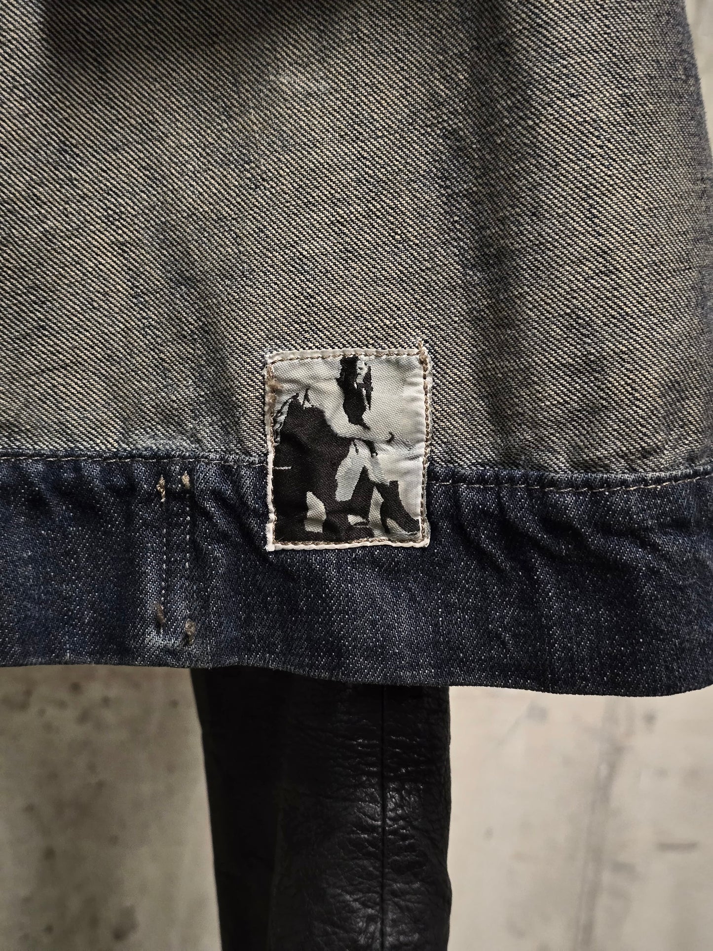 Rick Owens DRKSHDW AW12 "MOUNTAIN" DNA DUST Hybrid Slave Denim Jacket