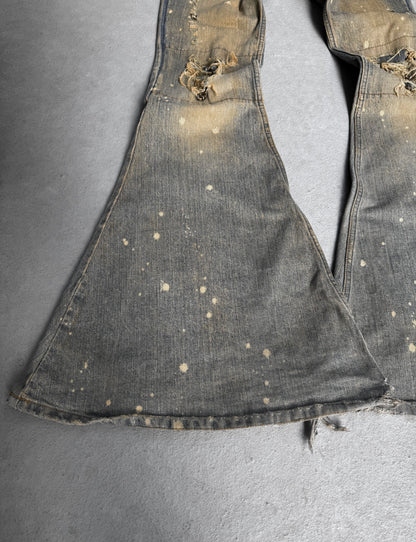 IfSixWasNine Early 00s ‘NO.MUD MAX/SBB 351DK’ Bell-Bottom Flare Denim