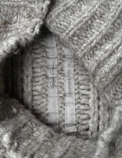 Rick Owens FW18 "SISYPHUS" PEARL Chunky Open Yak Wool Knit
