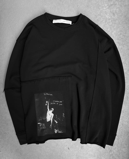 ISABEL BENENATO SS22 ‘The Fire of Love’ Graphic Patchwork Crewneck Long-sleeves