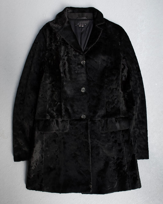 Theory Early 00s Goat Fur Coat