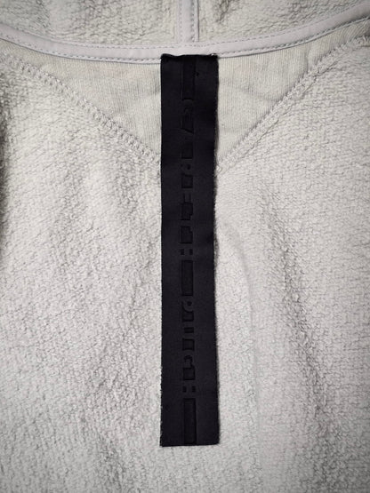 Gareth Pugh SS14 Light Grey Cotton Fleece Gimp Hoodie