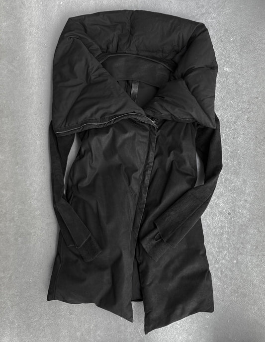 Isaac Sellam: "Experience" Overlock Calfskin Puffer Down Jacket